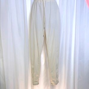 Women's Cream Track Pants